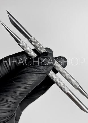 Апельсинова паличка для манікюру металева 12 см