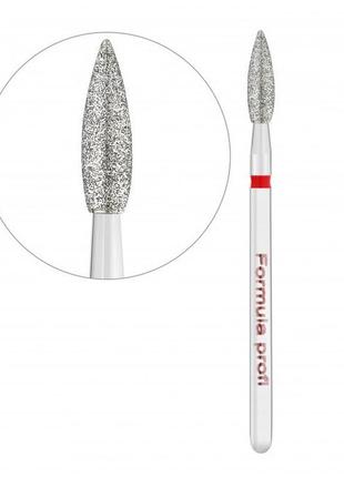 Алмазна фреза formula profi "полум'я гостре" 2,5 мм (червона)