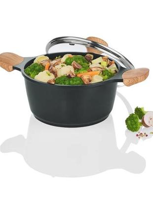 Кастрюля с крышкой erнесто 2л