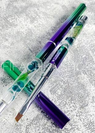 Кисть для китайской росписи starlet professional с цветами №02 (7 мм)