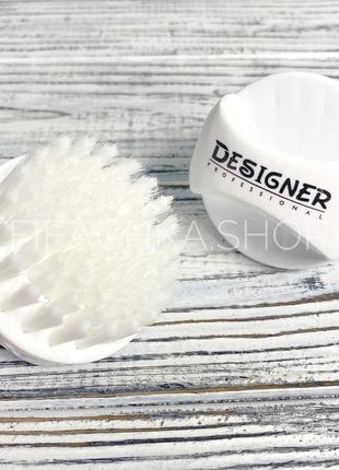 Щетка для удаления пыли с ногтей designer, белая