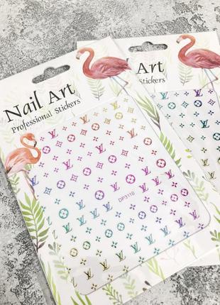 Наклейки для маникюра и дизайна ногтей nail art dp-3110 хамелеон
