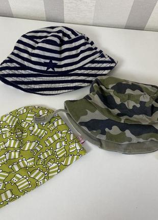 Весь набор шапочек/летние панамы 12/24 месяца до 30 месяцев 48/50 диаметр можно отдельно