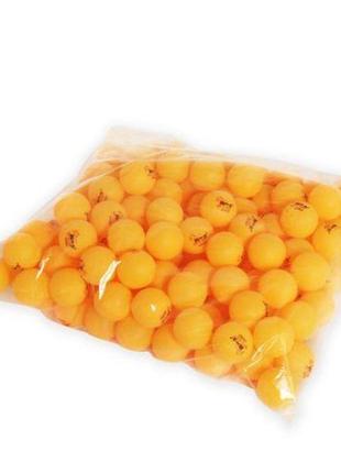 Мячи для настольного тенниса, 100 штук (оранжевые)