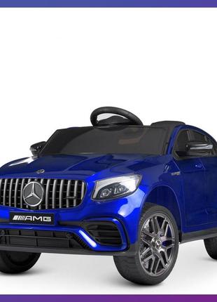 Детский электромобиль на аккумуляторе mercedes m 4140 на радиоуправлении для детей 3-8 лет синий
