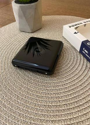 Повербанк зовнішній акумулятор 20000 mah 2 usb портативна батарея з ліхтариком бездротовою зарядкою + подарунок