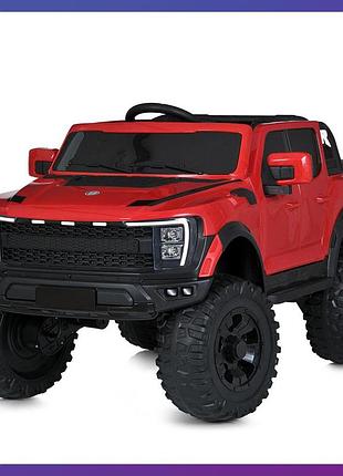 Дитячий електромобіль на акумуляторі джип ford m 5833 з пультом радіокерування для дітей 3-8 років червоний