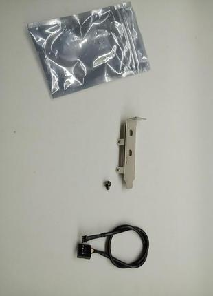 Низькопрофільна планка low profile sff для wifi карт pcie pci + кабель usb 2,0 dupont 2.54 4pin