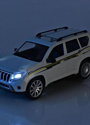 Детская машинка на радиоуправлении toyota land cruiser аккумуляторный 1:12