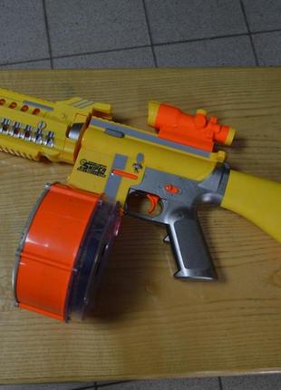 Іграшкова зброя nerf 009 бластер з барабаном для дітей із присосками6 фото
