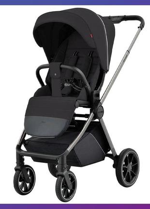 Дитяча прогулянкова коляска — книжка з регульованою спинкою carrello milano crl-5525 power black чорний