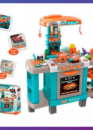 Дитяча велика інтерактивна кухня bambi 008-938a плита кавомашина звук світлодіодів