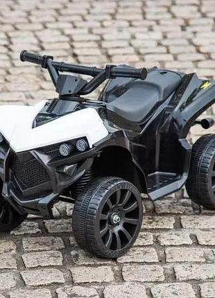 Детский электро квадроцикл на аккумуляторе bambi racer m 5054 для детей 2-5 лет белый