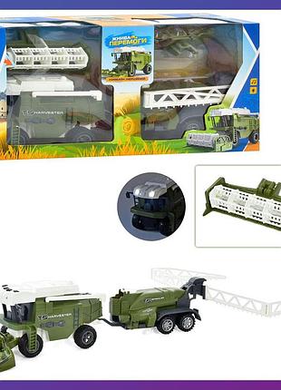 Детская машинка комбайн limo toy 4948 инерционная подвижные детали