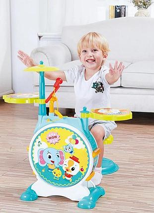 Детский музыкальная игрушка hola 3130 барабанная установка