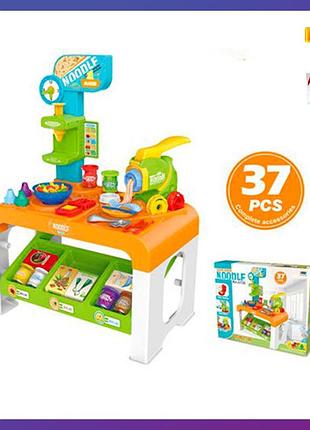 Дитяча велика інтерактивна кухня-пекарня 8748 посуд продукти 37 предметів + подарунок