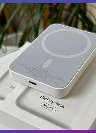 Зовнішній акумулятор бездротовий павербанк powerbank magsafe battery pack 10000mah
