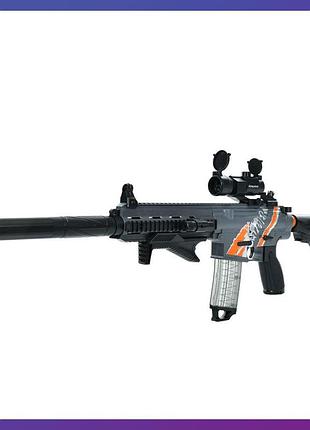 Детский игрушечный автомат m632 на мягких пулях присосках аккумуляторный