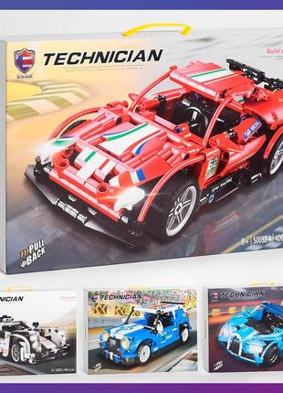 Детская машинка конструктор 50032-1/2/3/4 авто конструктор 4 вида машин инерция