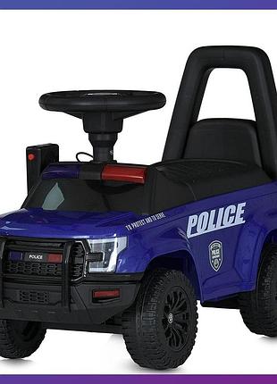 Дитяча каталка-толокар ford police m 5844 світлові та звукові ефекти синій