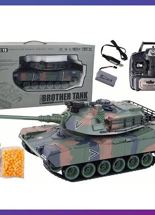 Дитячий танк на радіокеруванні brother tank меркава 1:18. стріляє орбізами