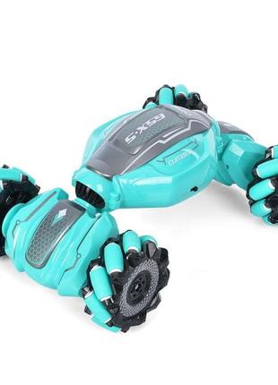 Детская машинка перевертыш на пульте радиоуправления трюковая xb1099 usb зарядка