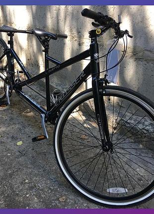 Велосипед горный двухколесный для двоих на алюминиевой раме crosser tandem duetto 28" черный