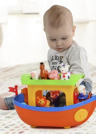 Детский игровой набор kiddieland ноев ковчег на колесах на украинском 31881