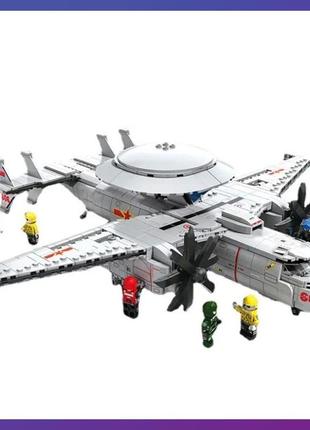 Детский конструктор kj-600 военный самолет 1144 детали