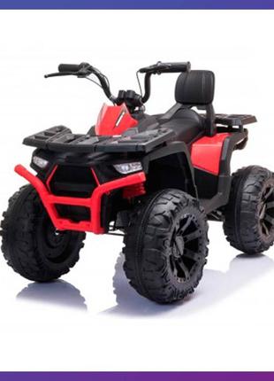 Детский электро квадроцикл на аккумуляторе cj333 для детей 3-8 лет красный