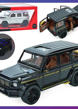 Детская машинка металлическая mercedes-benz amg g63 sr-1802 резиновые колеса масштаб 1:18 черный