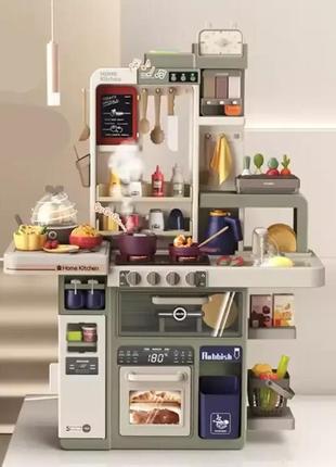 Дитяча велика інтерактивна кухня limo toy 889-229 з водою парою й духовкою 88 предметів