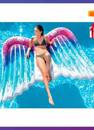 Надувной плот для катания intex 58786 крылья ангела 251x160 см