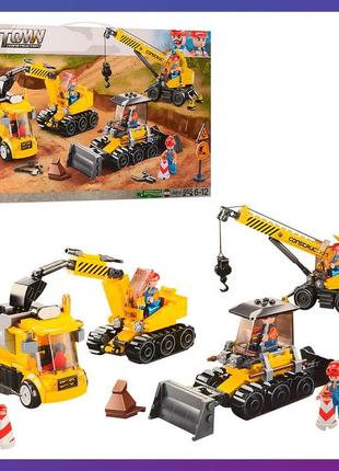 Детский конструктор sluban m38-b0810 строительная техника 465 деталей
