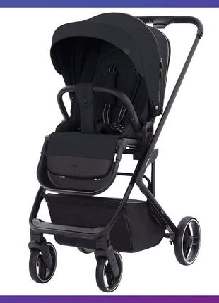 Дитяча прогулянкова коляска — книжка з регульованою спинкою carrello alfa crl-5508 night grey чорна