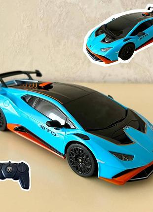 Дитяча машинка на радіокеруванні машинка lamborghini huracan sto гумові колеса