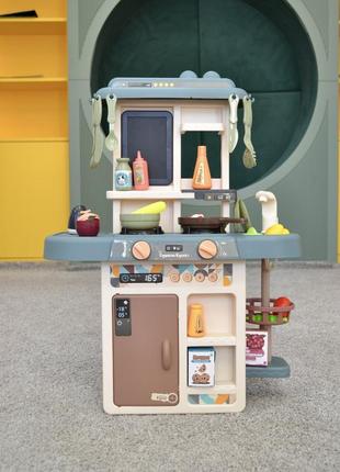 Дитяча велика інтерактивна кухня tk group 92015 з водою парою й духовкою 42 предмети