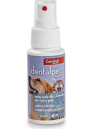 Спрей для дезинфекции ротовой полости у животных candioli dentalpet 125 мл