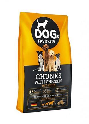 Сухой корм для собак всех пород  dogs favorite mit huhn с курицей - 15 кг