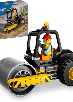 Конструктор лего сити строительный паровой каток lego city road roller 60401