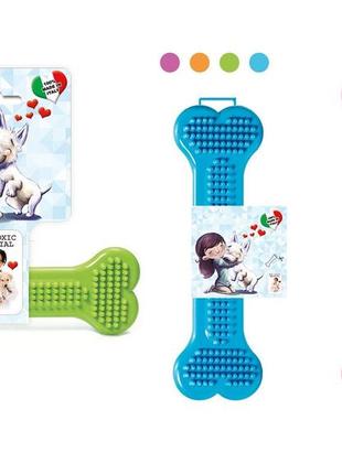 Игрушка для собак и щенков резиновая кость geobone №6 италия