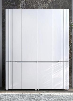 Шафа гардероб  "портленд" №5, к-821_l-821_r, білий (160/210/52), мдф