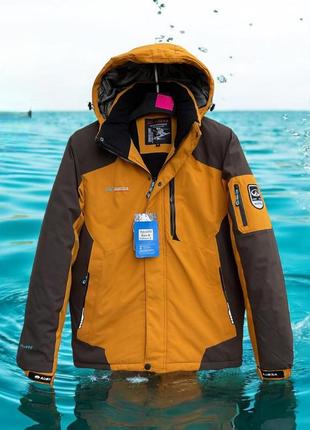 Термокуртка зимняя audsa мужская m-xxxl , желтый,m