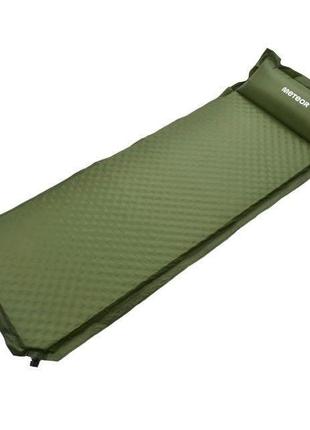 Самонадувний килимок, каремат meteor 188 x 66 x 3,8 см - olive