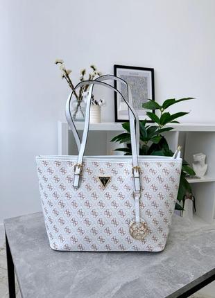 Женская сумка guess в расцветках, сумка гесс шопер, шоппер, сумка на плечо, брендовая сумка, большая сумка