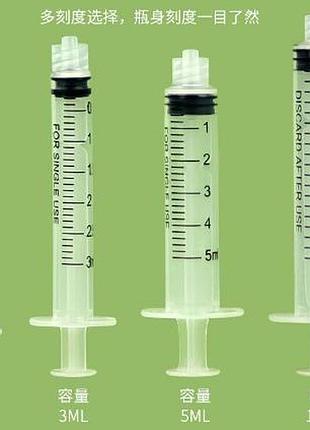 Набор для кормления 4 соски + 4 оригинальные шприцы + бутылочка