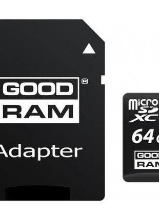 Карта памяти goodram 64gb microsdxc class 10 (m1aa-0640r12)
