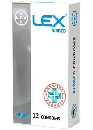 Презервативи lex condoms ribbed 12 шт. (4820144771934)