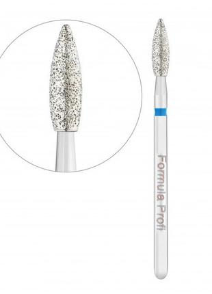 Алмазна фреза formula profi "полум'я гостре" 2,5 мм (синя)