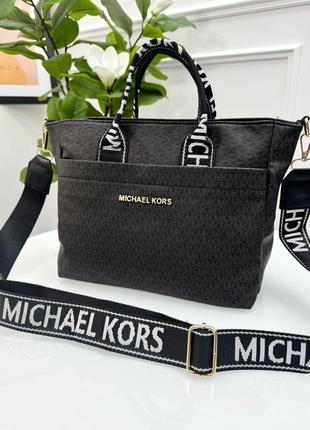 Жіноча сумка michael kors medium шопер у кольорах, сумка майкл корс, брендова сумка, містка сумка